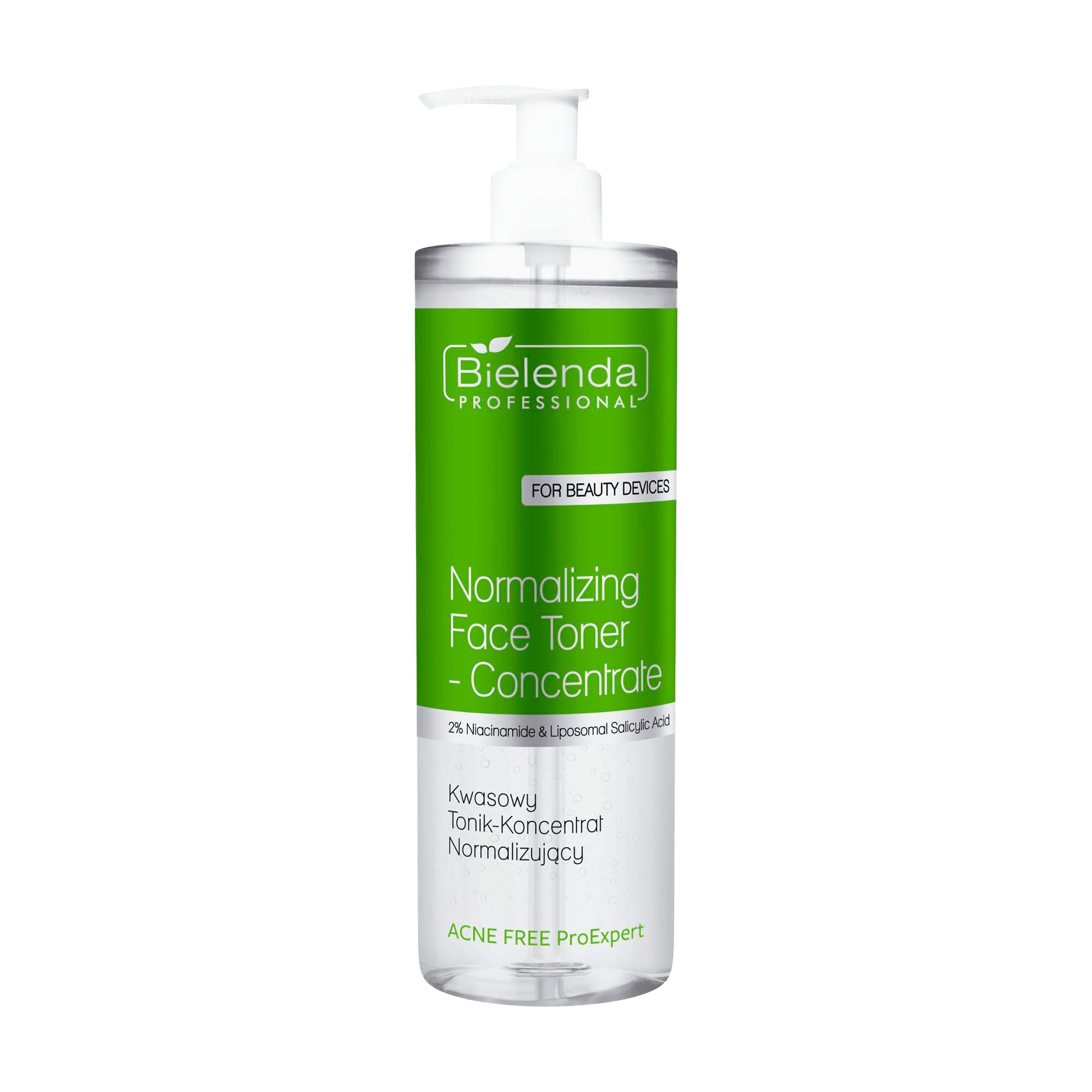 Уцінка! Тонік-концентрат для обличчя Bielenda Professional Acne Free Pro Expert Normalizing Face Toner-Concentrate, 500 мл